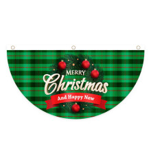 Christmas pleated fan flag bunting 1.5x3 ft