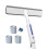 Window glass cleaner spray double-sided with extendable pole 1