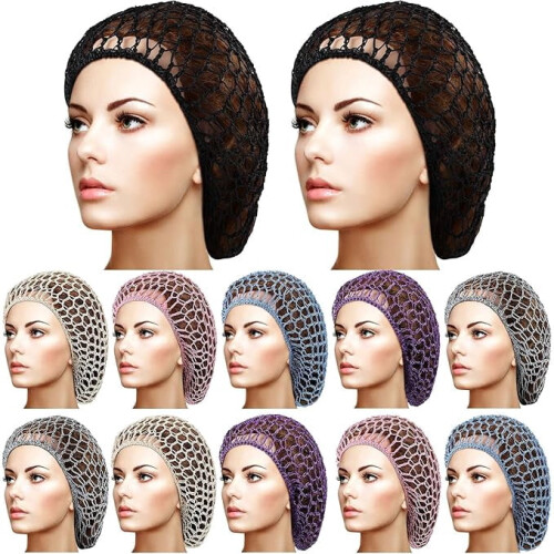 Dames slaaphoofdband van mesh-haarnetje en rayon