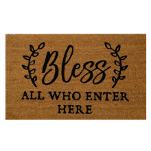 Zainafacai Coir Welcome Mat with Sayings for Front Door