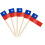 Argentina Flag Toothpicks Cupcake Toppers 200 pcs 1