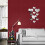 Love Heart Acrylic 3D Mirror Wall Sticker 10pcs 2