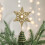 Gold Star Tree Topper 5D Glitter Holiday Decor for Large 1