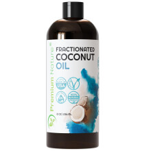 Aceite de Coco Fraccionado 8 oz - 100% Puro, Ligero, Inodoro y Transparente para Piel, Cabello, Masaje
