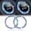 Crystal Rhinestone Car Start Stop Button Cover Black 2 PCS 1