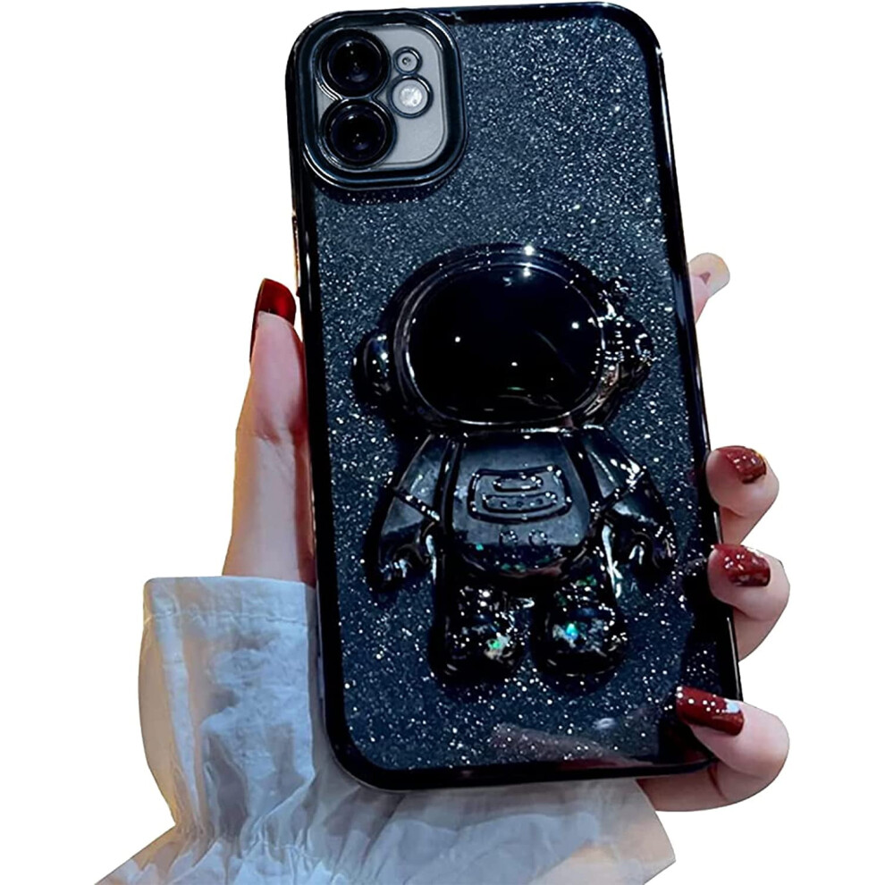 Astronaut Iphone 11 Case 6D Bling Glitter Black 301029619250