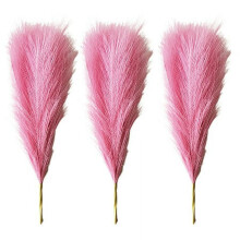 ZOELNIC Artificial Pampas Grass 17.7 inch 3PCS