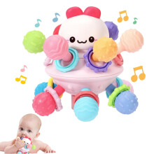 YZhouD baby teething toy food-grade chew rattle 0-18 months