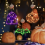 Halloween window lights orange pumpkin white ghost purple 3