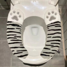 YOTQUSKI toilet seat cover reusable plush cushion 1 piece