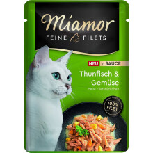 MIAMOR Fine Filets Tuna with vegetables in sauce  - wet cat food - 100g