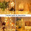 ZOELNIC copper wire string lights warm white 100 LED 2 pcs 2