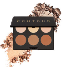 Elizabeth Mott Bronzer Contour Kit & Highlighting Powder - Cruelty Free & Paraben Free - 6 Shades for a Natural Glow