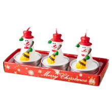 Bougies chauffe-plat de Noël YOTTUSKI sans parfum, lot de 12
