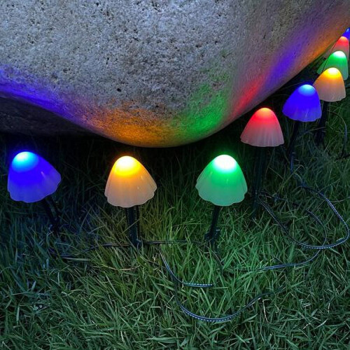 ZOELNIC solar mushroom string lights 22 ft 30 LED 1