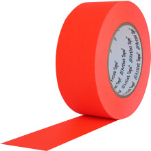ProTapes Artist Tape Flatback Printable Paper Board or Console Tape, 60 yds Length x 1/2" Width, Fluorescent Orange (Pack of 1)