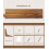 Wood Wall Shelf Rustic Floating 24 Inch Natural Solid Wood 8