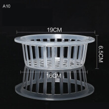 Plastic mesh pot net for hydroponic plant growth