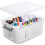 Clear Plastic Storage Bin with Lid 17 Qt 1