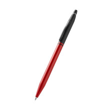 Cross Click Tuxedo Satin Metallic Rot mit schwarzen Akzenten Kugelschreiber