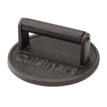 Cuisinart Presse à Burger en Fonte de 6,5", Outil à Burgers pour Grill et Plaque