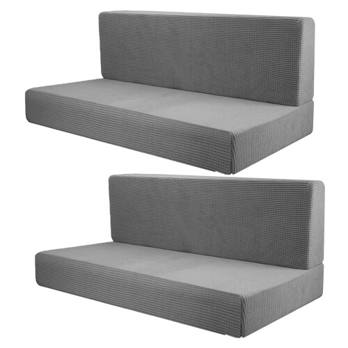 Yotijar RV seat covers soft bench style 2 pieces grey