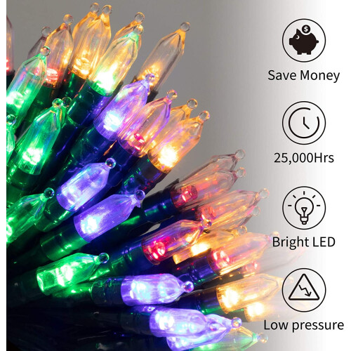 Χριστουγεννιάτικα φωτάκια ZOELNIC 16ft50LED με μπαταρία 8 1