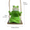 Frog Hanging Swing Planter Green 1 Pack 3