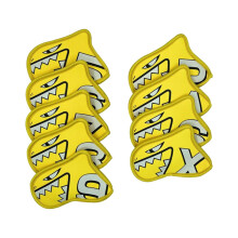 Set gele golfclubhoesjes (9 stuks)