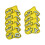 Golf Iron Head Covers Set Yellow 9 Pieces 1