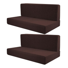 Yotijar RV seat covers soft bench style 2 pieces dark brown