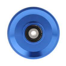 Polea con rodamiento, accesorio de gimnasio, aleación de aluminio, 105 mm, azul