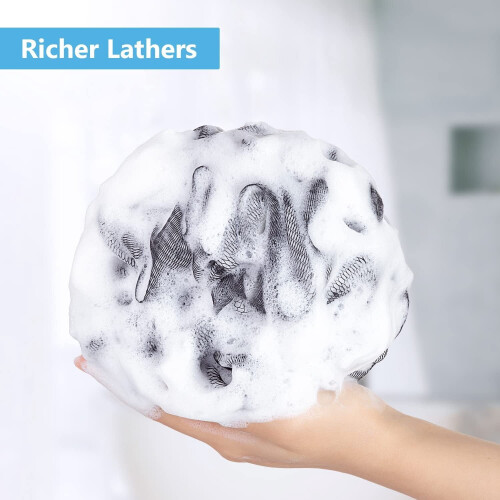 Shower Loofah Sponge Body Scrubber 60g Black 1