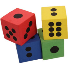 Soft colorful foam dice set 12 pieces
