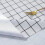 Waterproof PVC tablecloth white checkered 55x71 inch 5