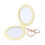 Weis mini pocket makeup mirror double-sided yellow 1