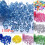 Dunkelblaue Acryl-Eiswürfel, 150 Stück 3