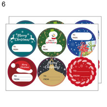 Yesbay Christmas gift tag stickers vibrant color 2 sheets