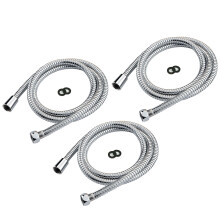 Wideskall stainless steel shower hose 59 inch 3-pack