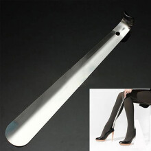 Yesbay metal shoe horn silver durable long handle