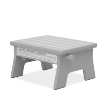 Dream On Me Ease-Up Verstelbare Voetsteun voor Borstvoeding in Pebble Grey, Gemaakt van Stevig Grenen