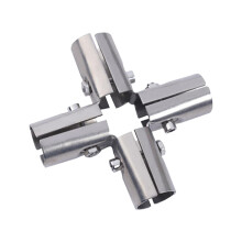 Stainless Steel Pipe Clamp Connector 25mm 5-Way