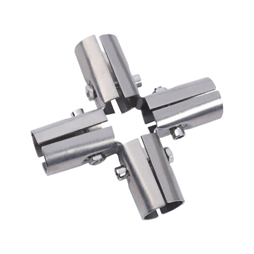 Stainless Steel Pipe Clamp Connector 25mm 5-Way