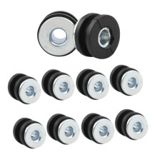 10 Stück Gummitülle Set, Motorrad M6 Gummitüllen Bolzen, Gummitüllen Zubehör Set