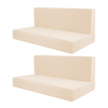 Capas de assento Yotijar RV, estilo banco macio, 2 peças, amarelo