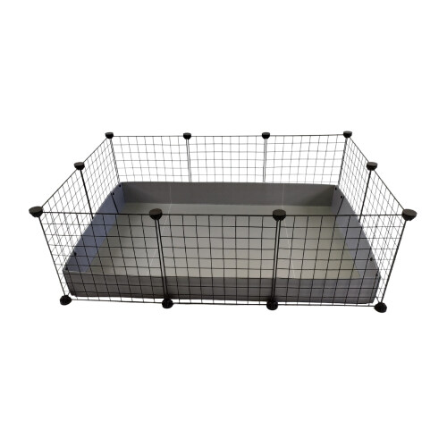 C&C Modular cage 3x2 110x75 cm guinea pig, hedgehog, silver grey