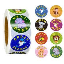 Yesbay waterproof animal roll stickers 500 pcs