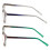 Women's Translucent Optical Frames Reading Glasses +2.00 2 3
