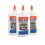 Pegamento Escolar Líquido Elmer's, Blanco, Lavable, 7.625 Onzas, Kit de 3 1