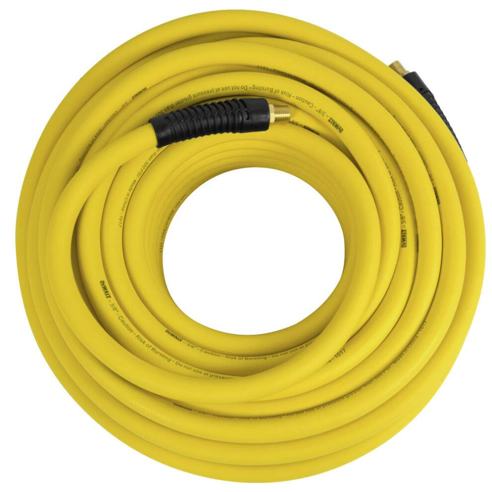 Dewalt Dxcm012-0202 3/8 In X 100 In Premium Rubber Hose, Yellow